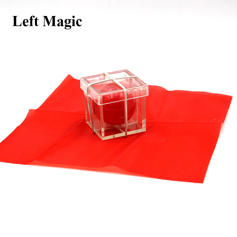 Magic Crystal Box Magic Tricks Ball Through Box Illusion Magic Toy For Children Funny Gadgets Magic Props G8046