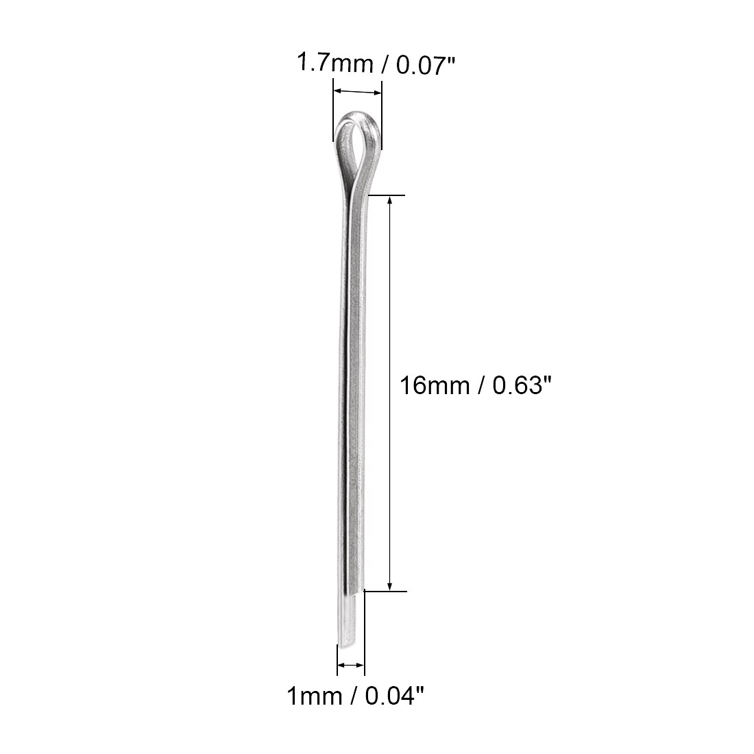 Uxcell 30pcs Split Cotter Pin 1mm X 16mm 304 Sta Grandado 