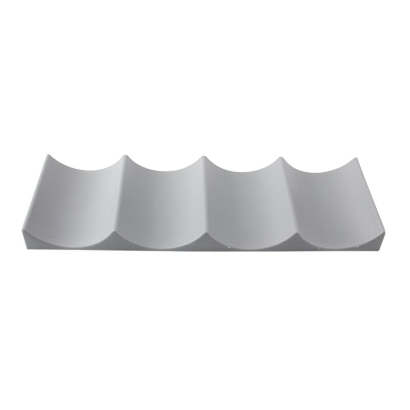 Half Arc Wine Rack Countertop Storage Stackable Bottle Holder Drink Can Organizer Display Mat Easy Stacker Storage Bracket Rack: Gray