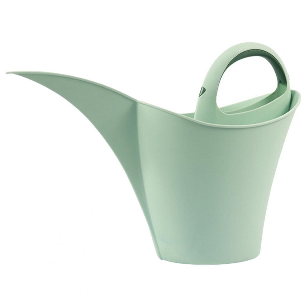 2L Watering Can Long Mouth Wear-resistant Large Capacity Flower Watering Can with Handle Garden Supplies: Nordic Green