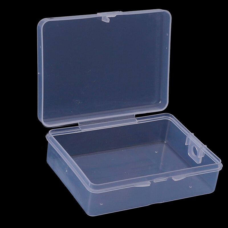 ! Transparent Rectangular Plastic Lock Empty Box Sample Box With Zero Components Packaging Box Tool Storage Box