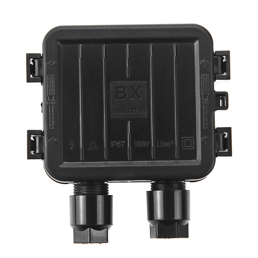 10 Pcs PPO Solar Panel Junction Box 10W-50W Waterproof IP65 For Wire Connection