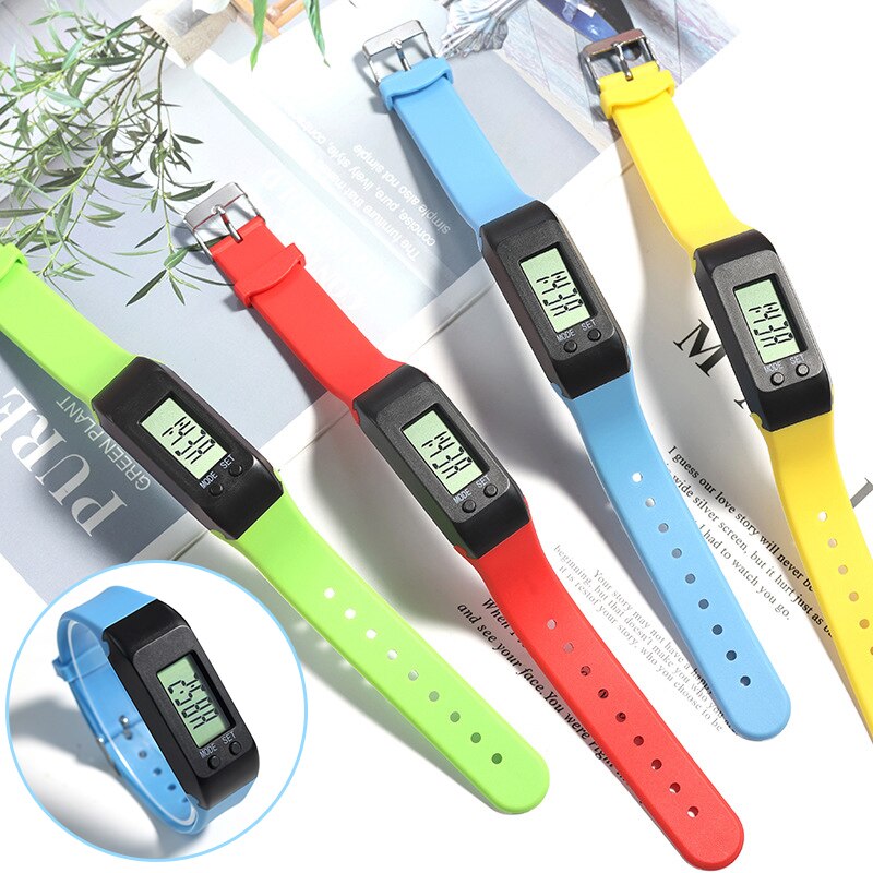 LCD Pedometer Digital Wristband Walking Running Distance Counter Outdoor Sports LCD Pedometer Digital Wristband AUG889