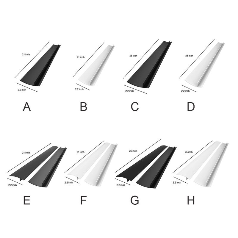 Kitchen Silicone Stove Gap Cover, Easy-to-clean Heat-resistant Gap Filler, Sealed Counter,Stovetop,Oven,Washer Dryer(21/25 Inch)