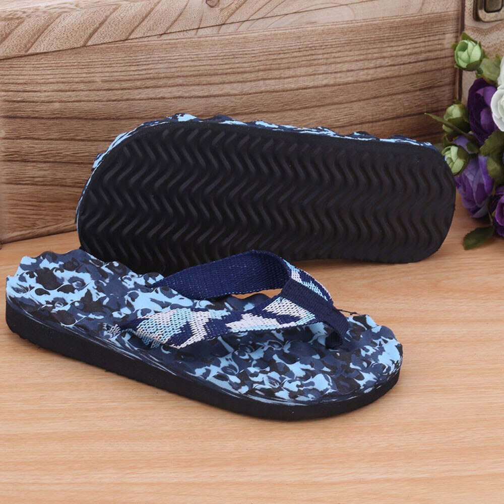 Hommes Camouflage tongs pantoufles chaussures sandales pantoufle intérieur et extérieur décontracté hommes antidérapant chaussures de plage sapato masculino 40-45