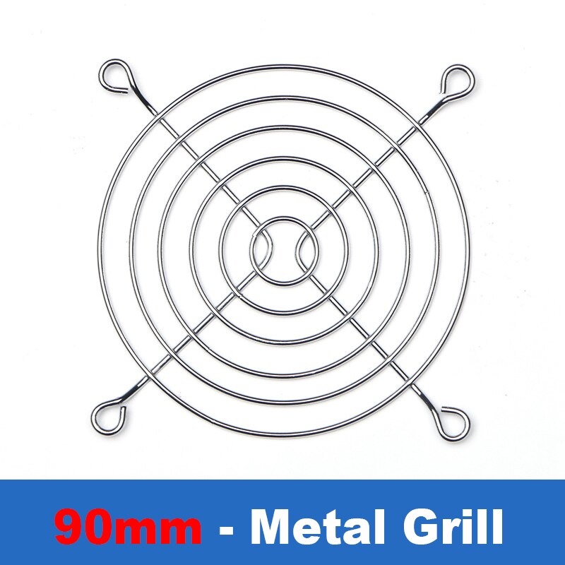 Metal Fan Grill Cover PC Computer 140mm 120mm 90mm 80mm CPU Case Cooler Protector 3D Printer 40mm 60mm Radiator-Silver: 9CM