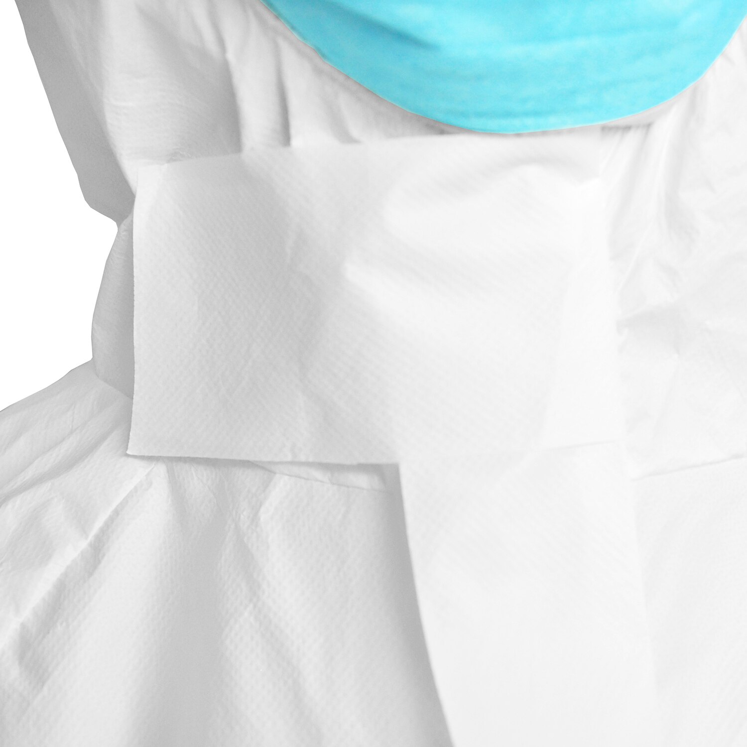 Disposable Non-woven Full Body Protective Suit with Elastic Wrist Ankle and Hood Prevent Invasion of Virus