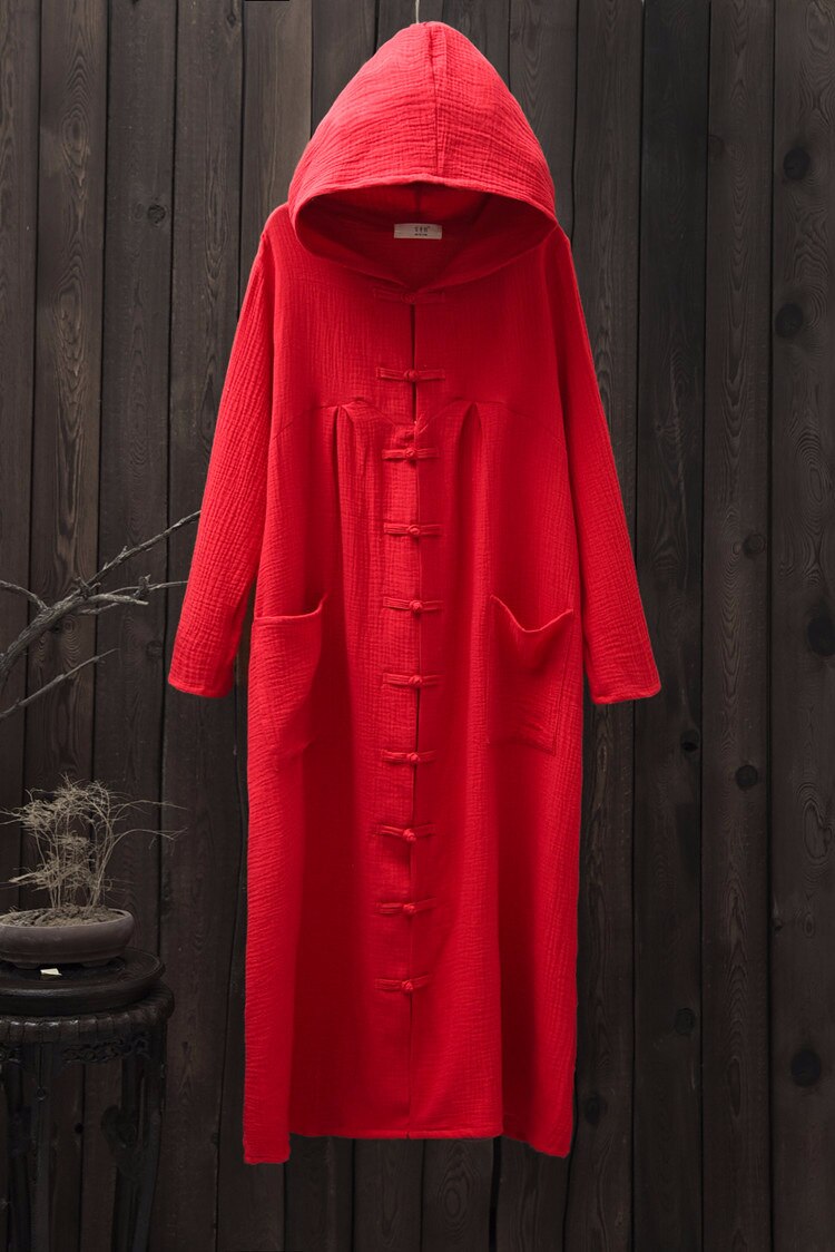 elegent traditional Chinese clothing women long robes: Red