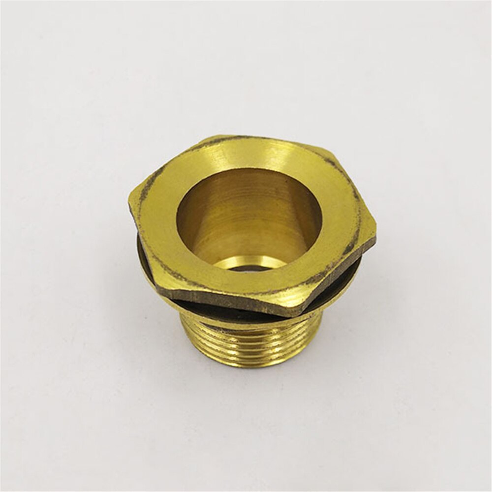 Water Tank Connector 1/2" To 3/4" Copper Joint Fittings Fish Tank Drainage Male Female Diameter Connector Threaded Bulkhead Part