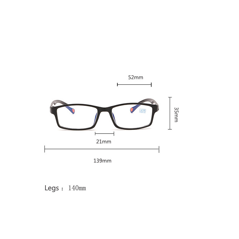 Iboode Bijziendheid Bril Mannen Vrouwen Recept Bijziend Brillen TR90 Optische Bijziend Brillen Bril 0 -1.0 Tot -4.0