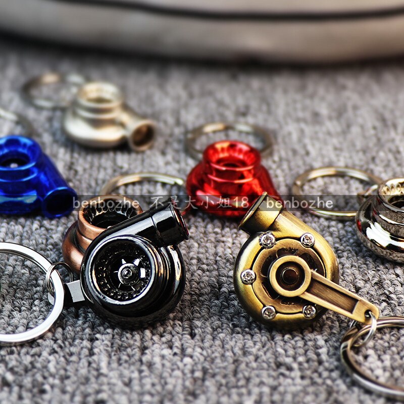 Jdm turbo nyckelring turboladdare nyckelring personlighet män och kvinnor bil nyckelring hänge