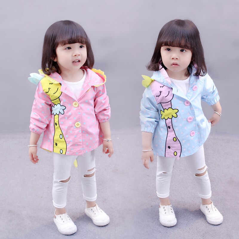 Baby girl winter jacket spring and autumn toddler jacket girls printed long sleeve clothing girls jacket baby cardigan 12m
