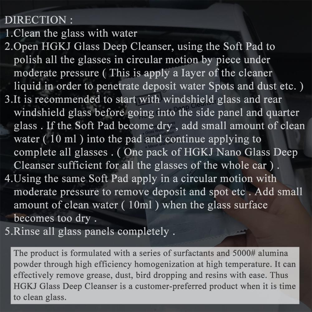 Quita rayones del auto líquido esponja de vidrio limpiador profundo coche de vidrio esponja de limpieza de vidrio quitar aceite de coche de la película de estilo