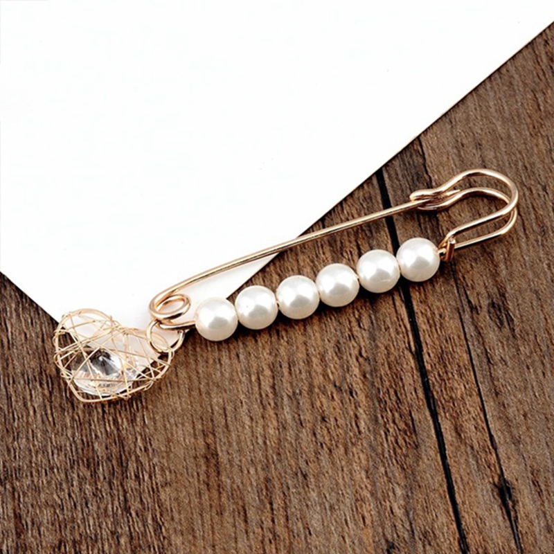 1PC Parel Kralen Pins Gesimuleerde Pearl Broche Pin Voor Vrouwen Mannen Kleding Accessoires Jurk Decoratie Gesp Pin Sieraden Broches: 02