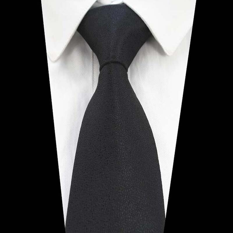 Ricnais 8cm Silk Formal Tie Red Green Solid Necktie For Mens Jacquard Gravata Suit Business Wedding Accessories Neck Tie