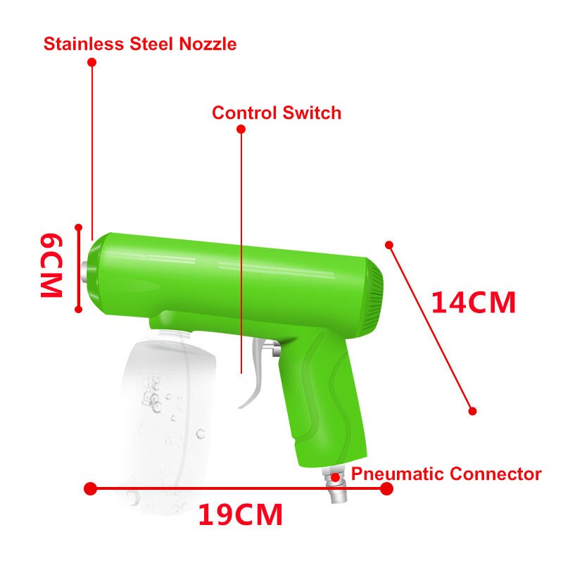 250ml bærbare nano spray desinfektion pistol forstøvningsdesinfektion nano damp spray pistol tåge maskine sprøjte til hjemmekontor
