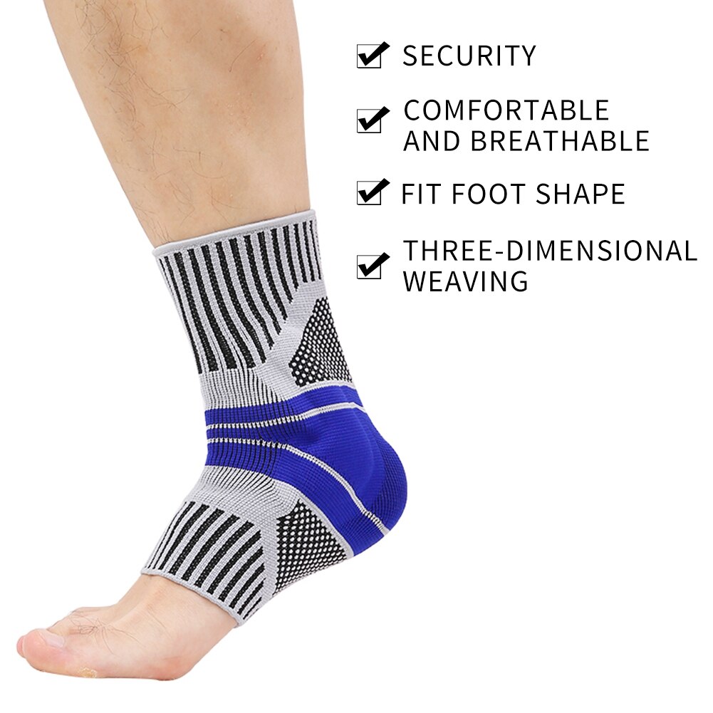 Ankle Support Brace Compression Sleeve With Silicone Gel Reduce Foot Pain Relief From Plantar Fasciitis Ankle Wrap