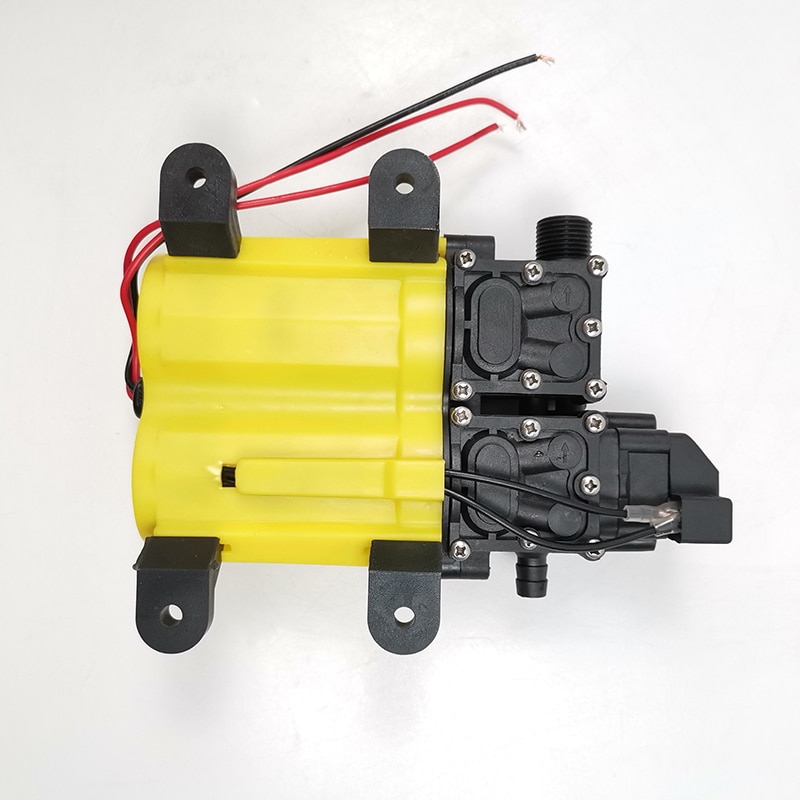 3208 12V 120W 8L/min high flow double head diaphragm water pump with copper joint