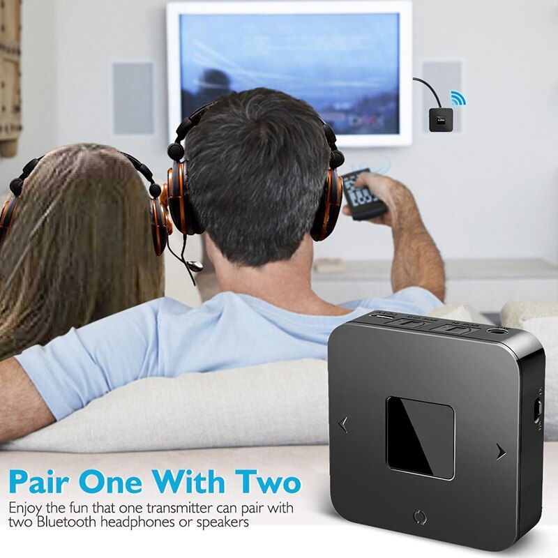 3.5mm spdif optisk eller mini trådløs avsender mottaker tv høyttaler musikk bluetooth adapter