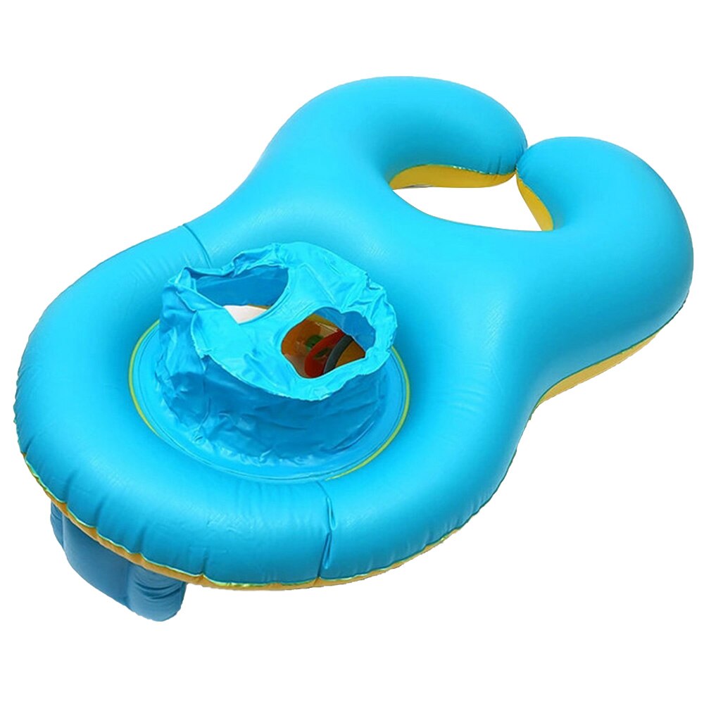 Cartoon drijvende zwembad baby zwemring speelgoed kinderen baby float stoel cirkel dubbele opblaasbare drijvers bad zwembad speelgoed