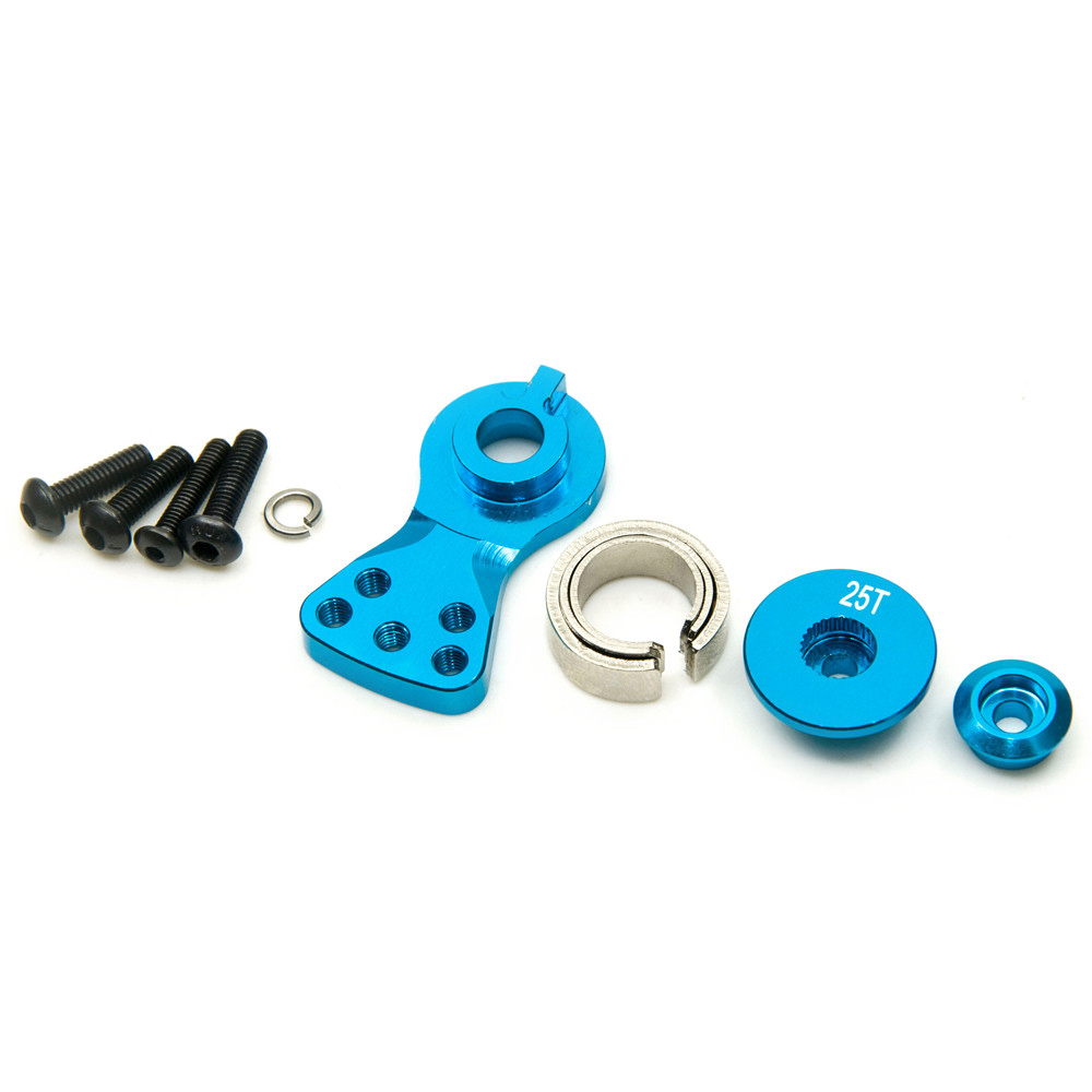 AXSPEED sección ajustable fuerza Servo protección 25T dientes medio Servo brazo bocina para 1/8 1/10 Control remoto coche barco