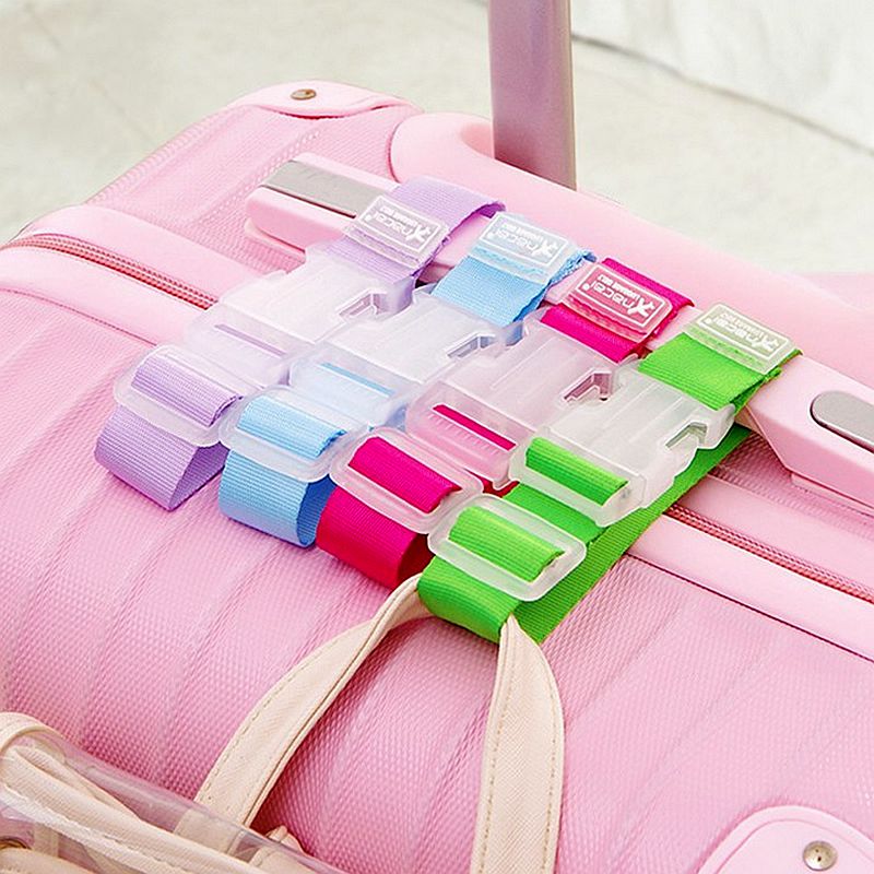 Button Buckle Adjustable Security Portable Bag Parts Suitcase Bag Hanger Luggage Strap Belt Aircraft Travel Accessories Supplies