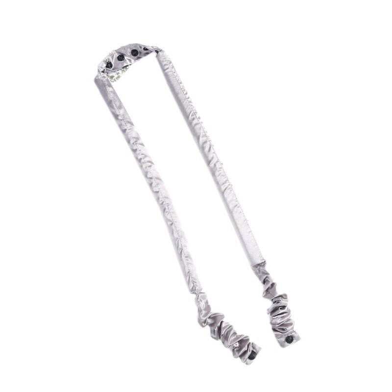 Rulos para el cabello para dormir, varillas flexibles para rizar el cabello, ondulador mágico, sin calor, espiral, flor de pera: Gray