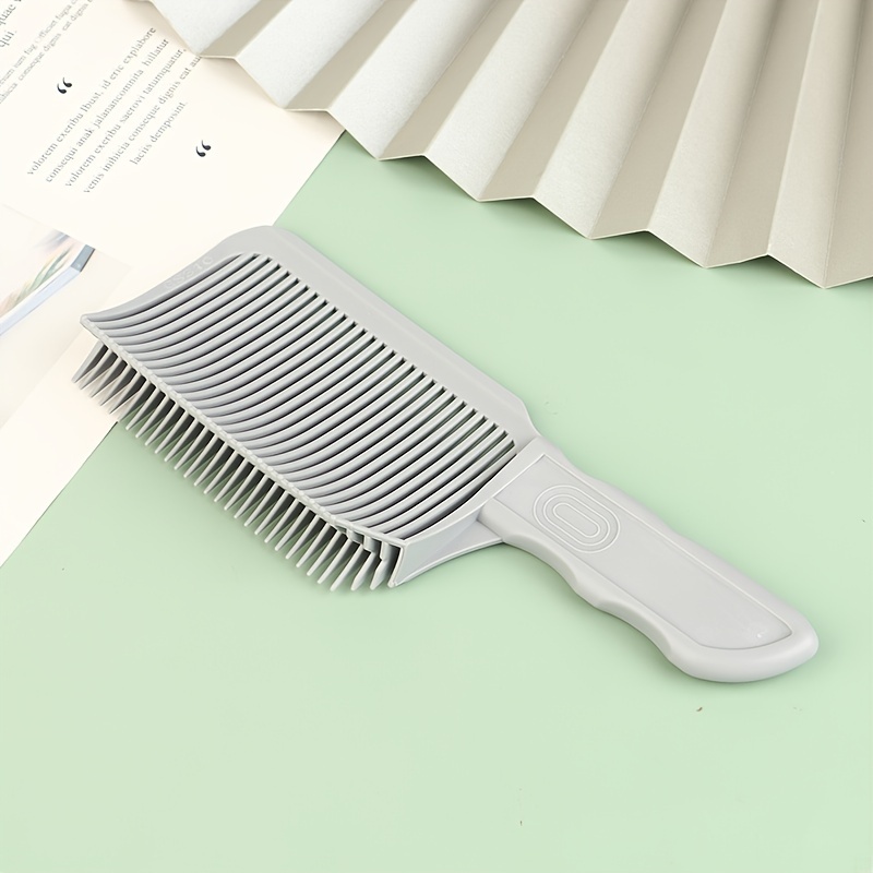1 peine para cortapelos, peine de cabeza plana estilo masculino para mezclar y cortar, utilizado para peines de estilismo de salón