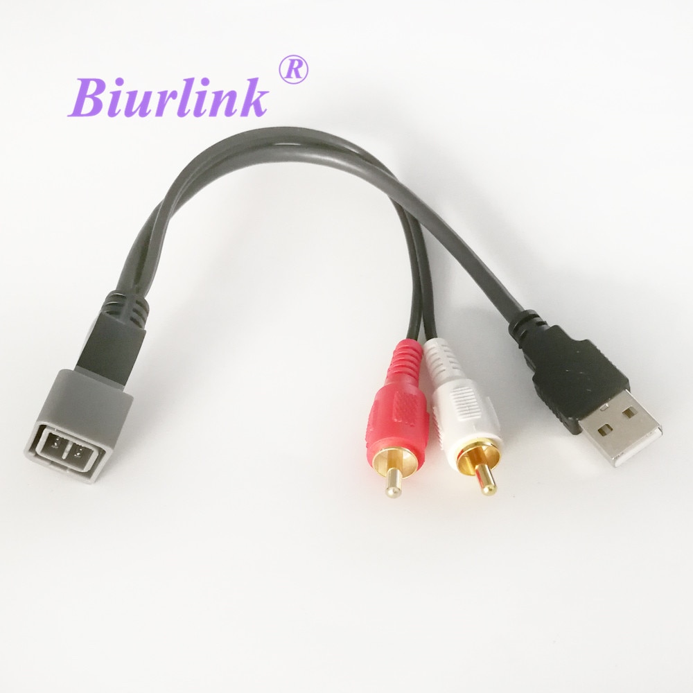 Biurlink USB RCA Adapter Kabel voor Nissan Cube Juke Versa