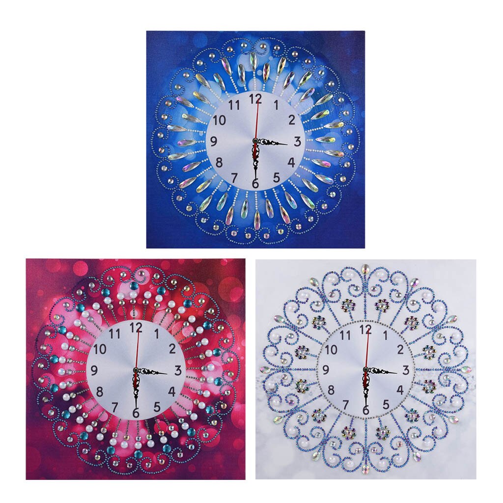 Novedoso reloj 5D Kits de pintura de diamante Diamante de imitación especial cuadro artes suministro para manualidades para decoración de pared del hogar