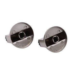 2 Stuks Universele Metalen Draaischakelaar Controle Knoppen 6Mm/8Mm Vervanging Accessoire Voor Huishoudelijke Keuken Fornuis Gas kachel Oven: 0 degree 8mm