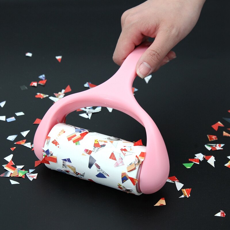East 10Cm Adhesive Tape Sticky Clothes Lint Roller Brush Dust Dirt Fluff Remover for Clothes Pet Hair Dust Carpet