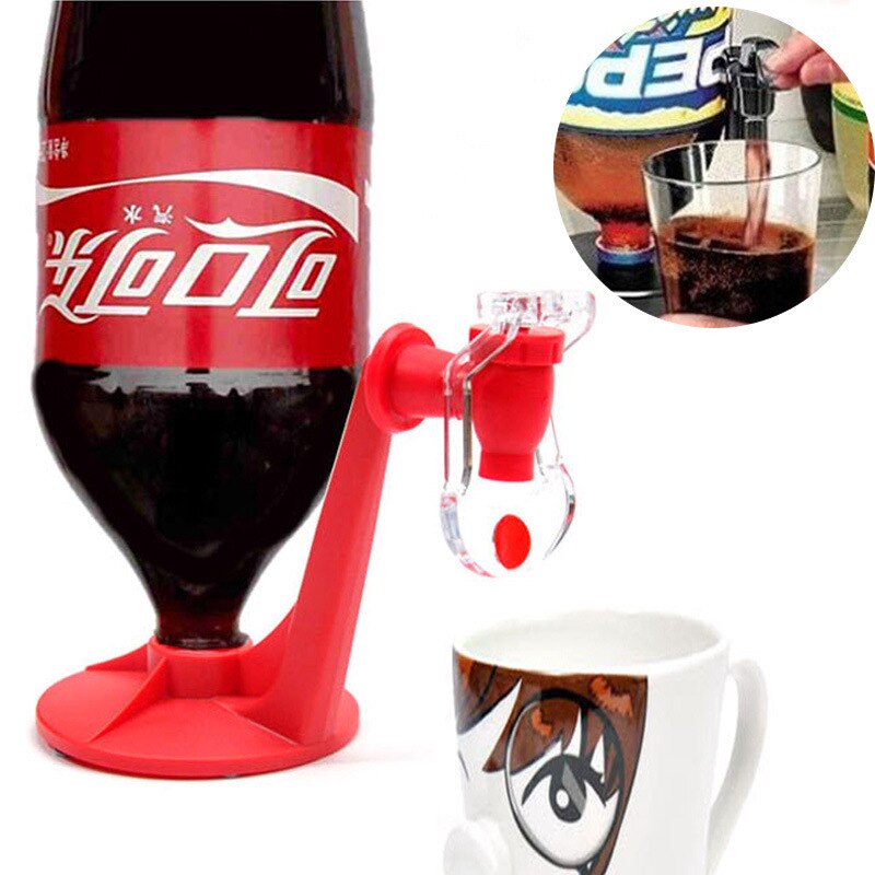 1pc Saver Soda Dispenser Magic Tap Drinking Water Dispense Bottle Upside Down Coke Drink Dispenser Party Bar Kitchen Gadgets
