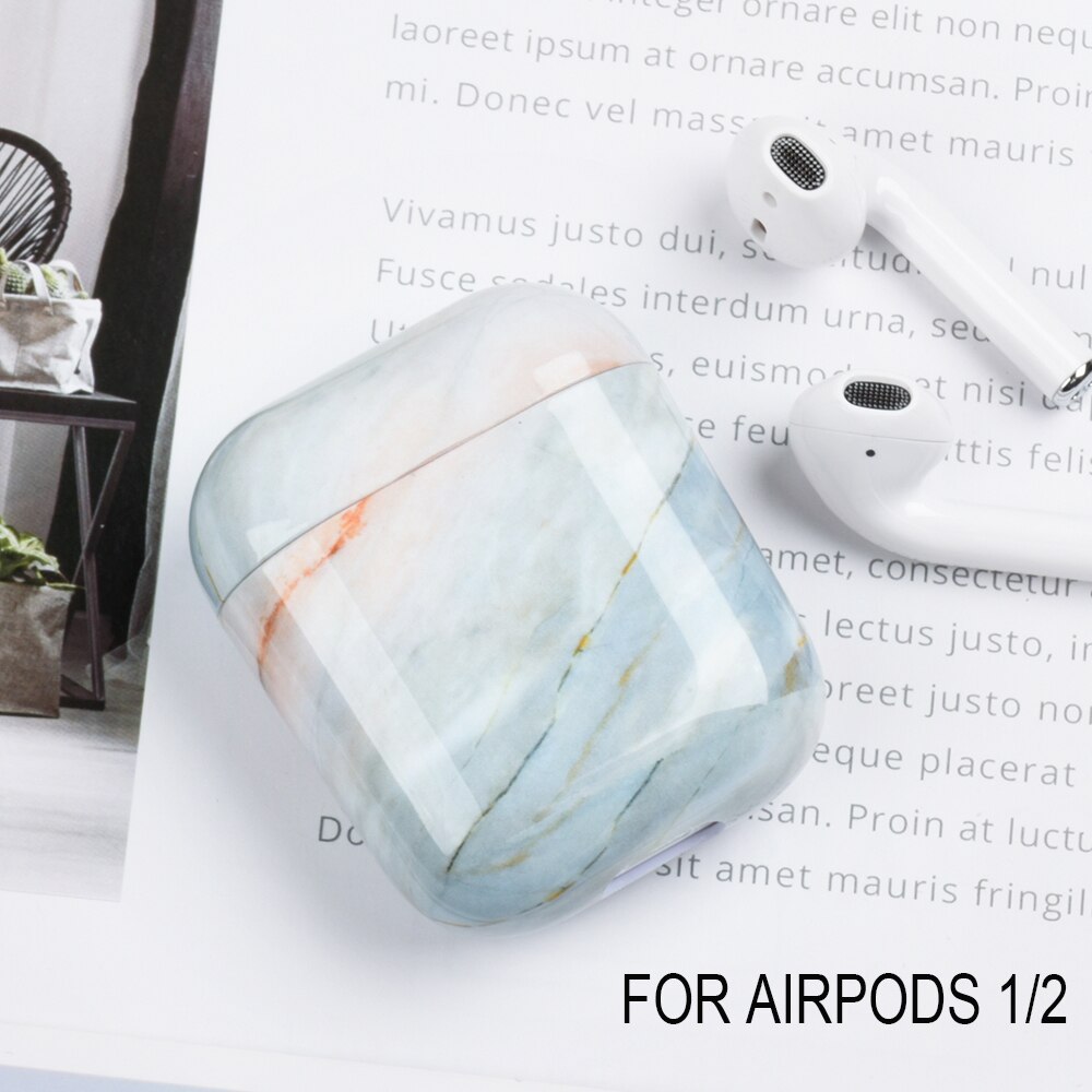 Case For Apple AirPods Pro 2 1 Earphone Couple Marble Pattern Hard PC Earphones Box Case For AirPods Pro 2 1 Cover Funda