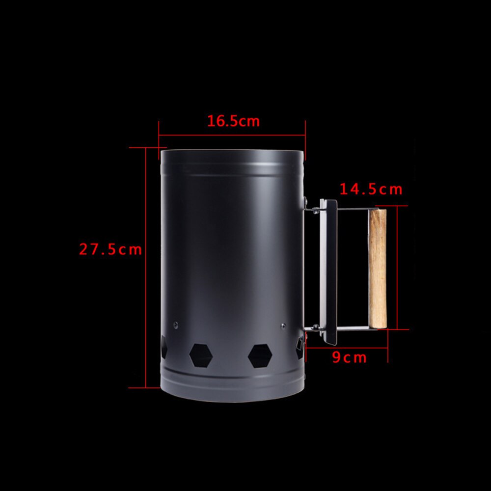 Barbecue Houtskool Lood Brandende Licht Buis Barbecue Schoorsteen Starter Houtskool Grill Staal Rapid Quick Fire Aansteker Outdoor