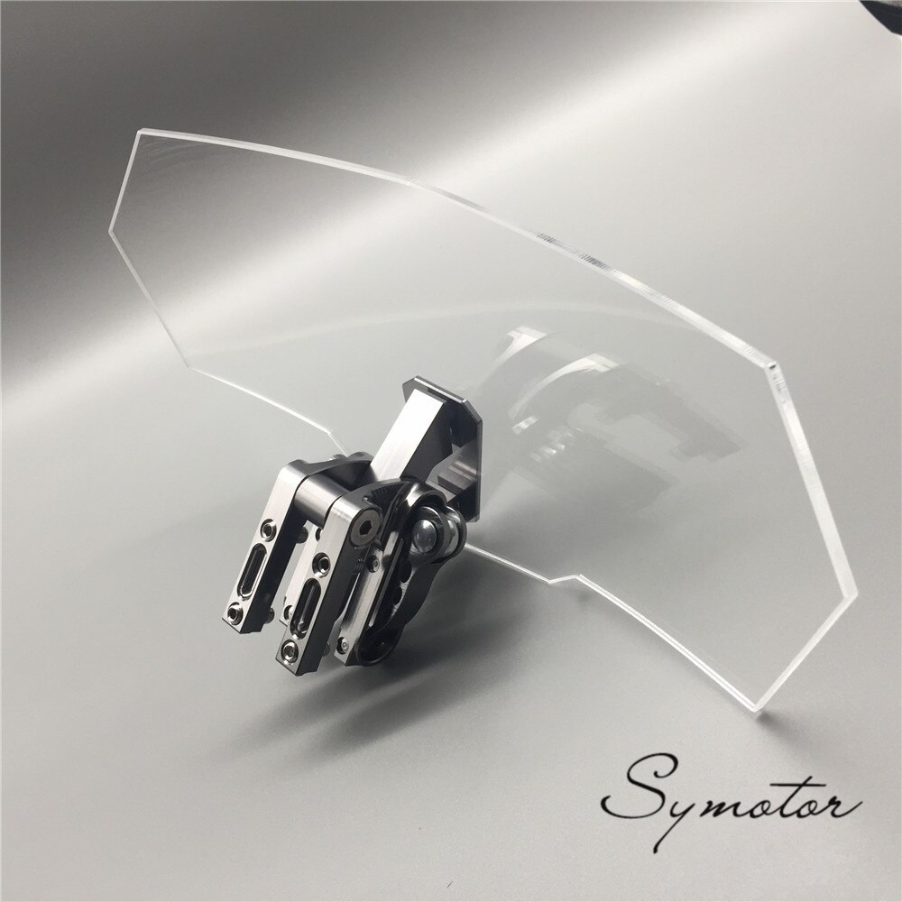 S.uyue voor luchtstroom verstelbare windscherm universele motorfiets boog windscherm triumph aprilia ktm victory alle windschermen