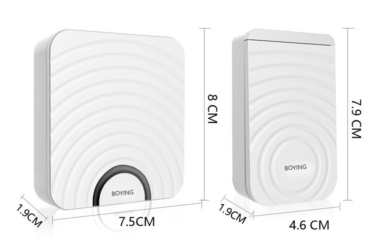 Wifi Doorbell Alarm System Intelligent Wireless Doorbell Strobe Tuyasmart App 58 Sound Compatible 433MHz Wireless Detectors