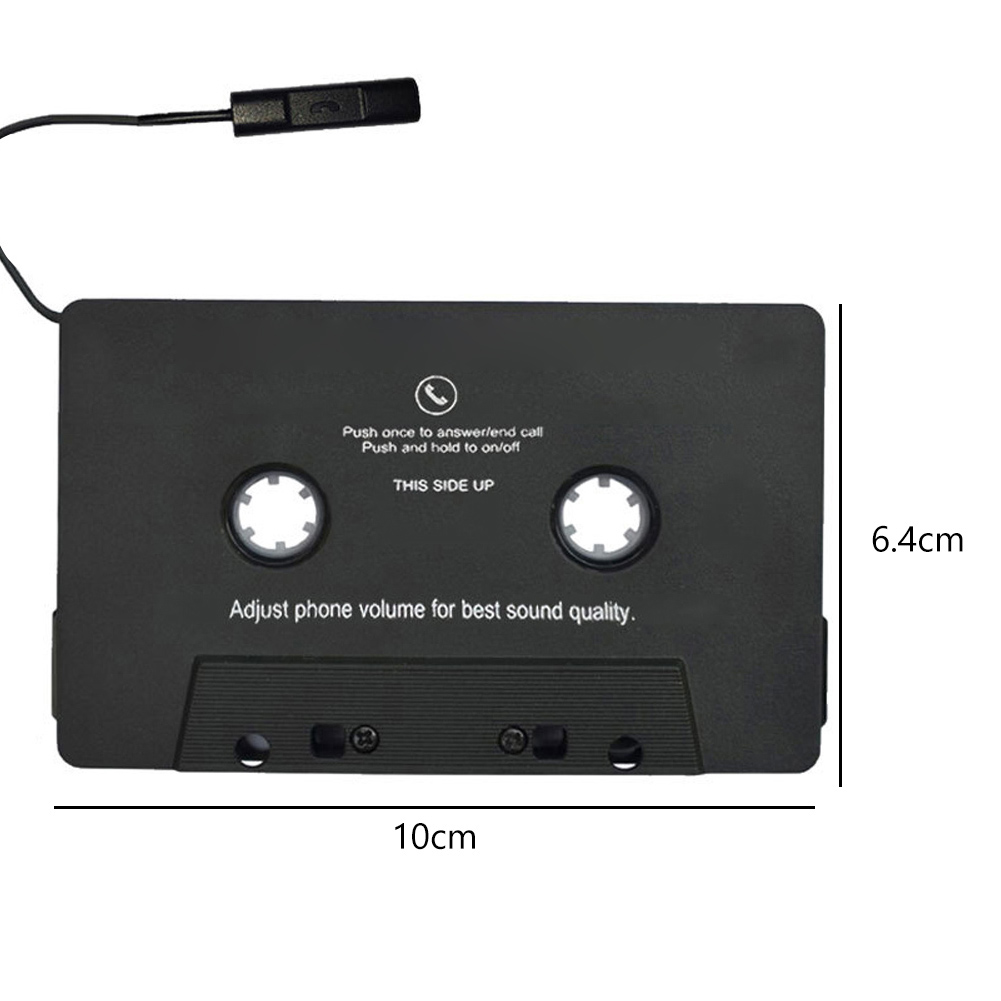 Kassette Adapter Konverter Auto Band Audio- Universal- Bluetooth Konverter Auto Band AUX Musik Kassette für Aux Stereo: Schwarz