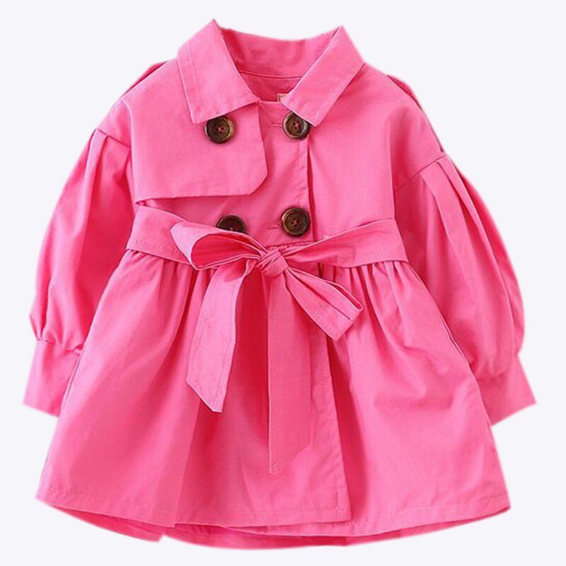 Baby Jas Casaco Infantil Meisje Baby Jas Voorjaar Baby Jas Geul Dubbele Borst Windbreaker voor Meisje Kids Jas Voor 1 -4T