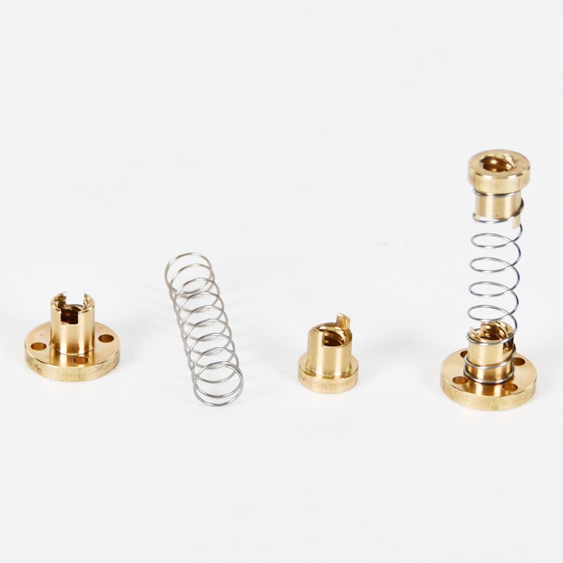 T8 Anti Rückschlag Frühling Geladen murmeln 3D Drucker Teile Für Blei 2/4/8MM Beseitigung Lücke murmeln zu Gewindestange Blei Schrauben CNC DIY