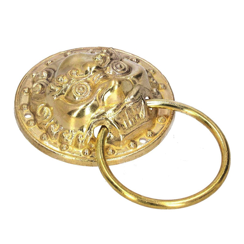 Deurklopper Pull Leeuwenkop Deurklopper Messing Antieke Deur Kloppers Voor Voordeur Home Decor Meubels Handvat