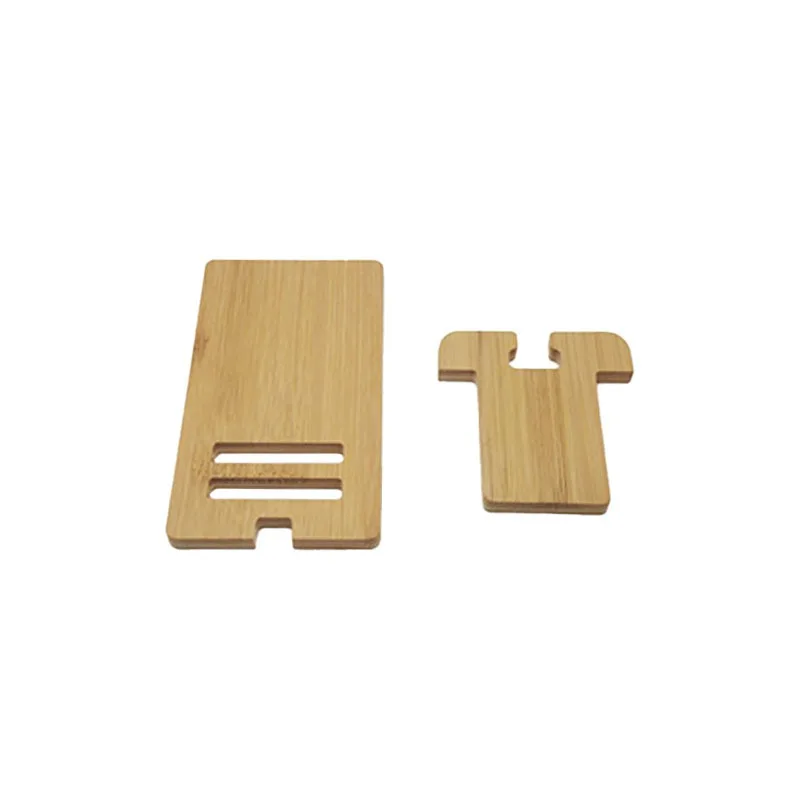 Desktop Bamboo Phone Holder Practical Wooden Smartphone Charging Stand Lazy Multi-functional Stand: Default Title