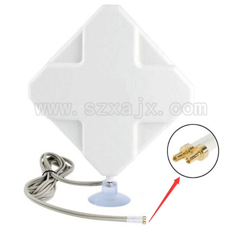 JX Antenna 4G Omni antenna 35dBi 2xSMA TS9 CRC9 connector for 3G 4G Router USB Modem: CRC9