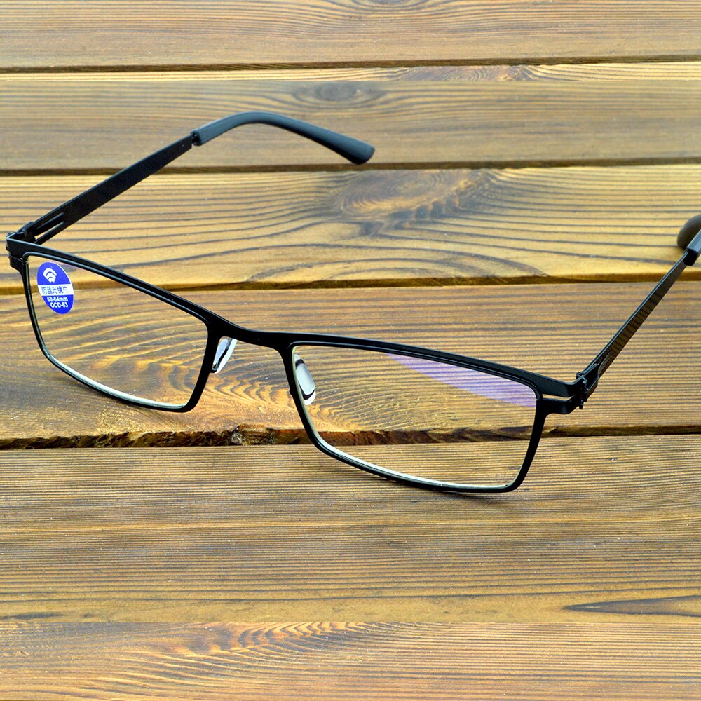 Aleación de titanio sin tornillos y juntas de soldadura, gafas de lectura de + 0,75 + 1 + 1,25 + 1,5 + 1,75 + 2 + 2,5 + 2,75 A + 4, Incluye funda de PU