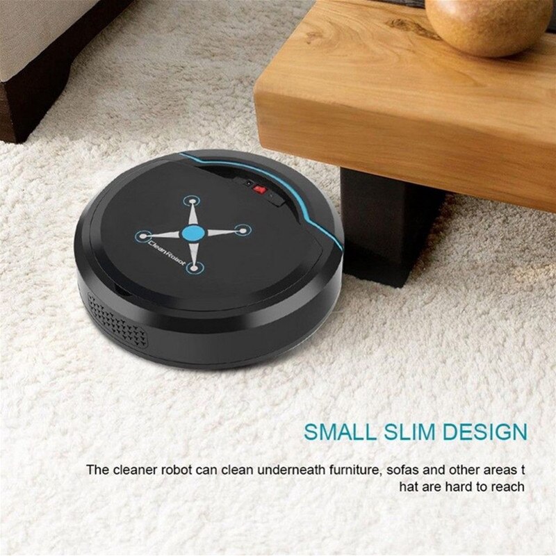 Robot aspirador automático con carga USB para el hogar, aspirador automático para barrer suelos, polvo y pelo