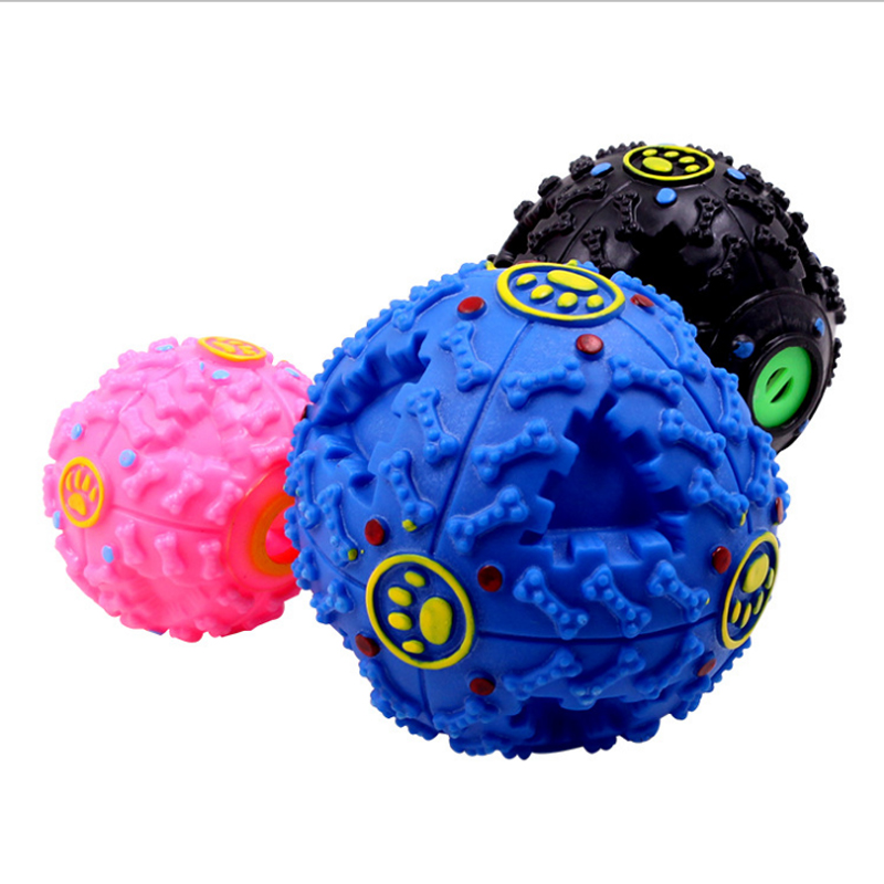 Color snack ball pet toy dog grinding teeth rubber nibbling toy dog toy