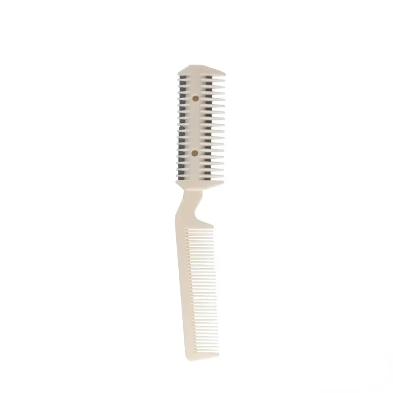 Tondeuse à cheveux pour animaux de compagnie, peigne coupé pour chien et chat avec 2 lames, rasoir de toilettage, brosse à cheveux amincissante, produits pour chats: YELLOW