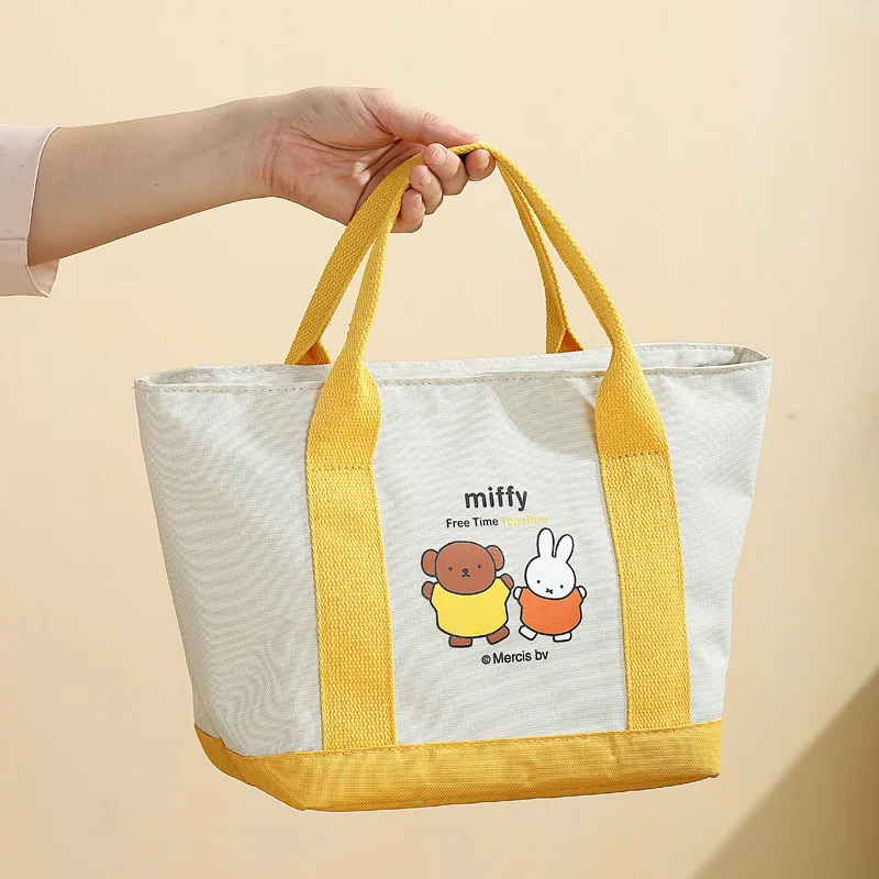 Kawaii Miffy Doppelte Edelstahl-Lunchbox mit großer Kapazität, isolierte Lunchbox für Erwachsene, tragbare Studenten-Lunchbox, Weihnachtsgeschenk: Orange