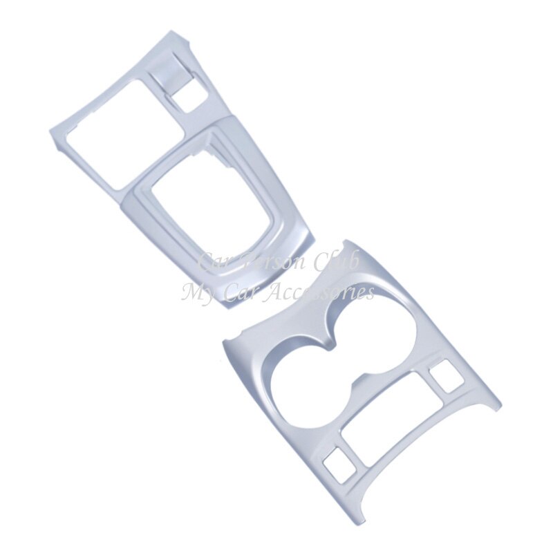 For Nissan Qashqai J11 Car Gear Shift Electronic Handbrake Frame Cover Water Cup Holder Trims ABS Chrome Accessories: AC-2pcs