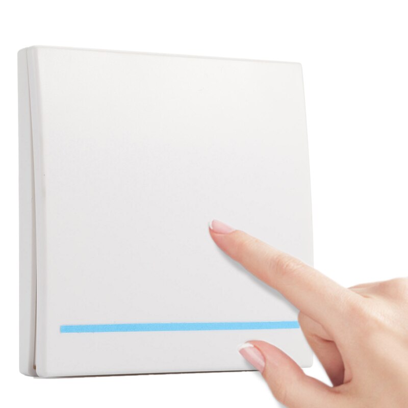 GERMA 433MHz Universal Wireless Remote Control 86 Wall Panel RF Transmitter Receiver 1 2 3 Button For Home Room Light Switch